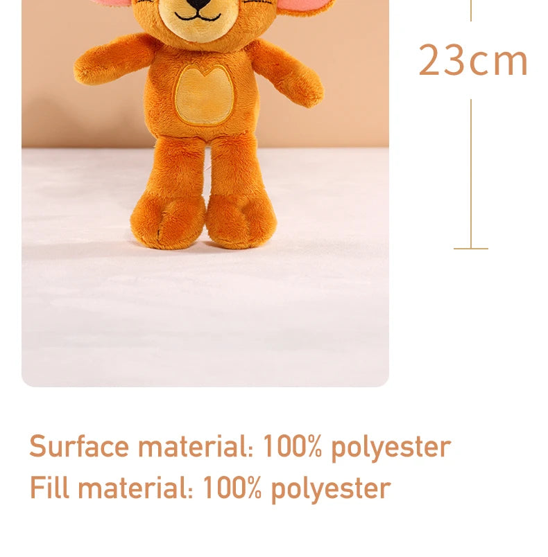 Tom And Jerry Plush Toy Cartoon Movie Cat Tuffy Nibbles Mouse Plushies Stuffed Animals Soap Action Figure Studio Doll Toys