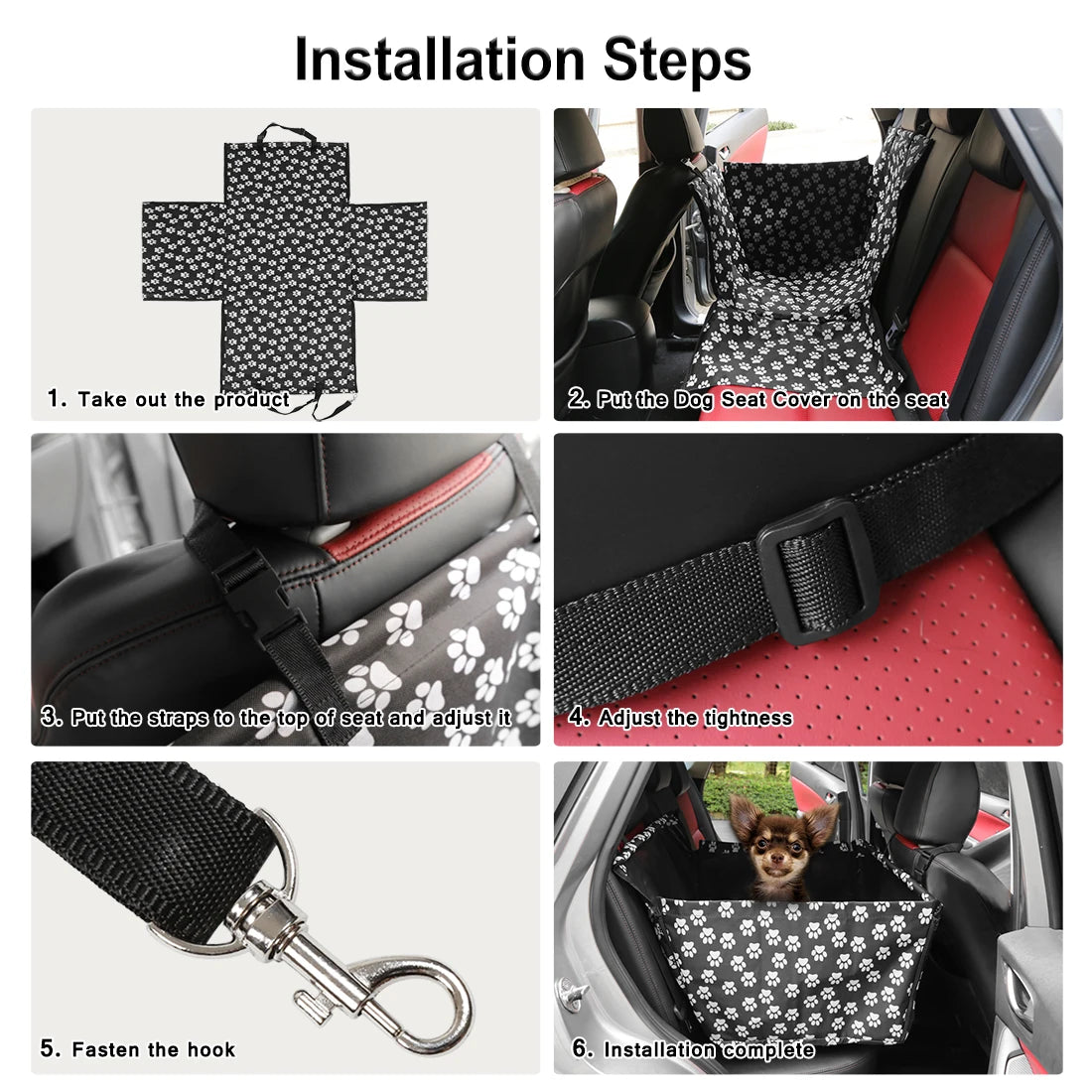 UXCELL Dog Car Back Seat Cover Waterproof Pet Travel Dog Beds Hammock Car Rear Back Protector Mats Safety Carrier For Dogs