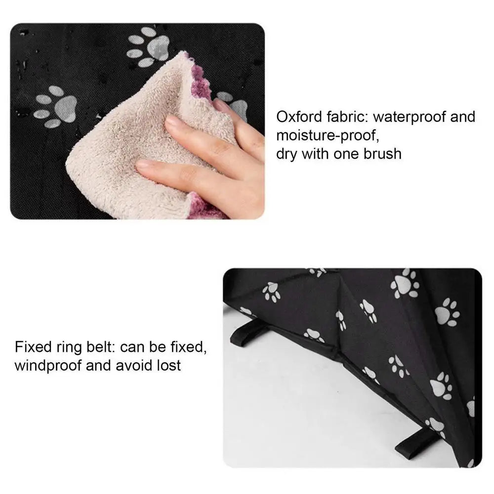 Waterproof Cat House Weatherproof Pet House For Small Dogs Cats Pet Bed Nest With Inner Pad Portable Outdoor Cat Accessories