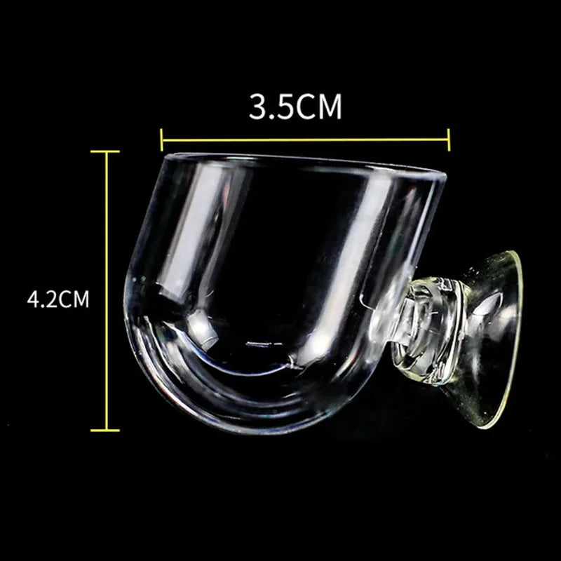 1pc Plastic Automatic Feeder With Suction Cup For Aquarium Red Worm Feeding Fish Tank Cone Live Food Tapered Hopper Basket New