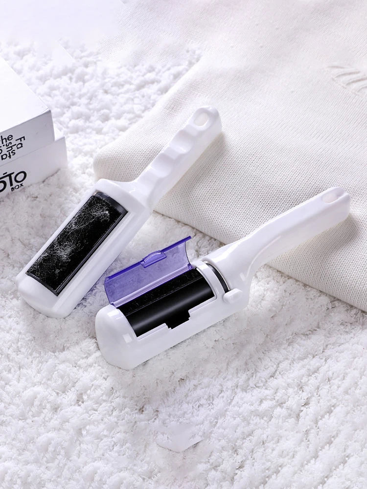 1PC Electrostatic Dry Cleaner Suction Brush Pet Hair Brush White Electrostatic Brush Wool Coat Cleaner Bristles