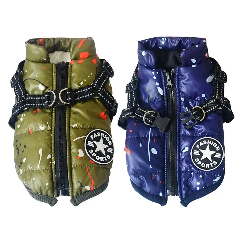 2023 Hot Winter Pet Dog Jacket Coat Thickening Warm Puppy Dog Clothes With Hood For Chihuahua Poodle Bichon