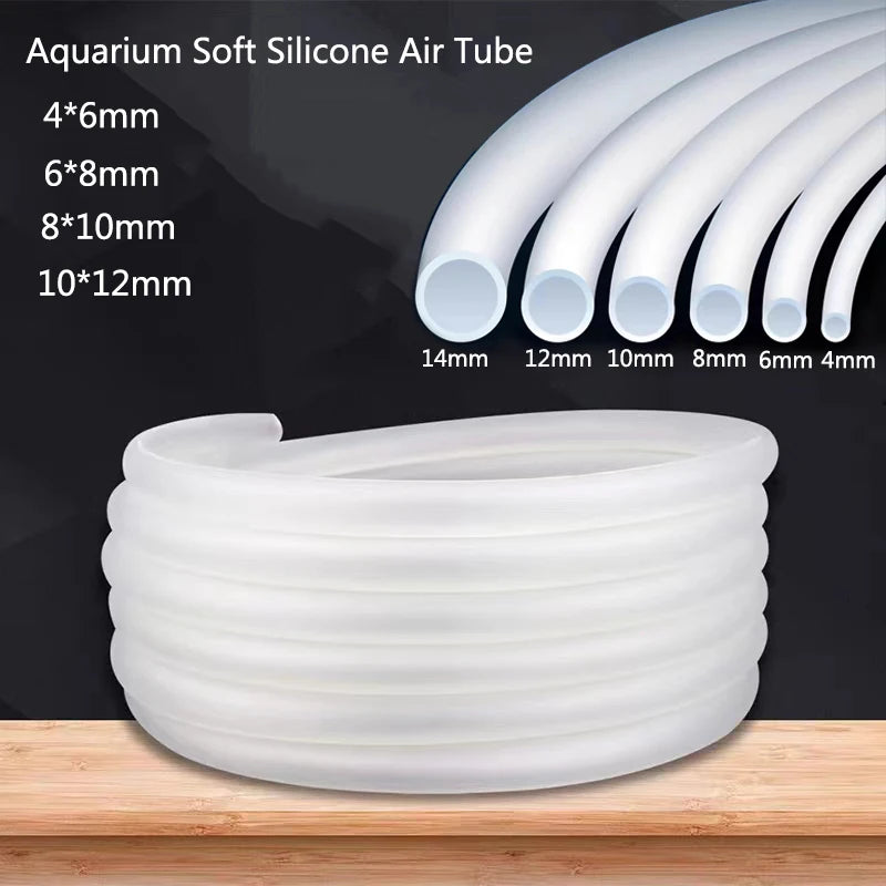 4mm/6mm/8mm/10mm/12mm Aquarium Air Pump Hose Air Bubble Stone Aquarium For Fish Pond Pump Soft Tubing Hose Accessories