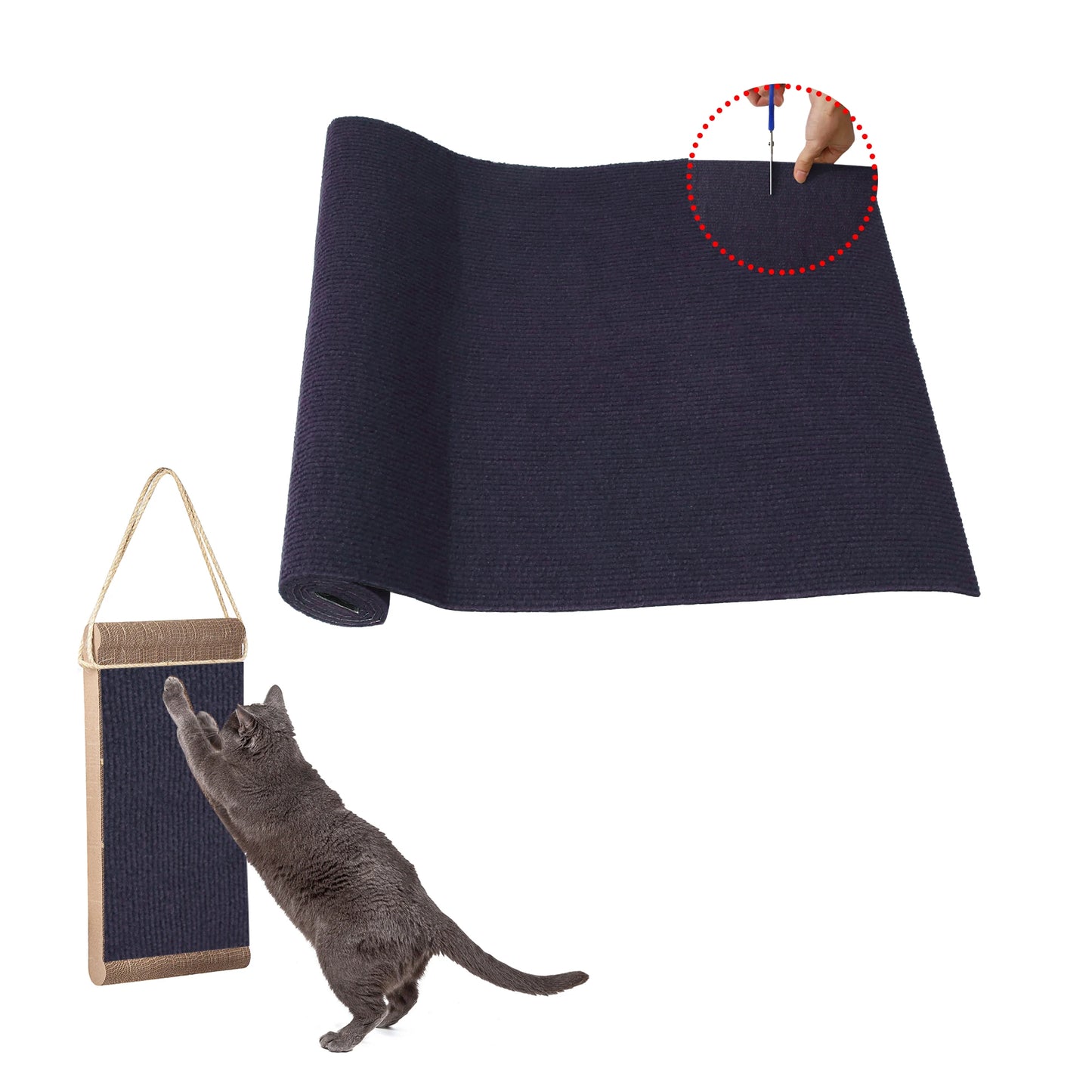 UXCELL Self-Adhesive Carpet Cats Scratch Board Wall Anti Cat Scratch Sofa Diy Cats Scratch Board Sofa Protection Paws Mat