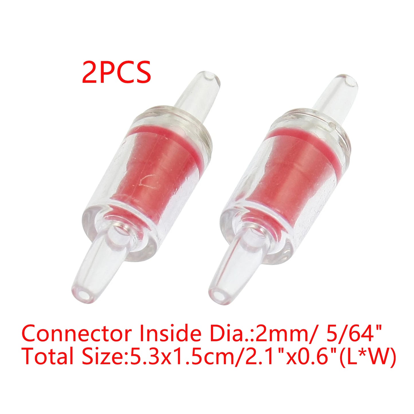 UXCELL Aquarium Air Pump Check Valve Fish Tank One-way Check Valve Tracheal Hose Pipe Carbon Dioxide System Accessories