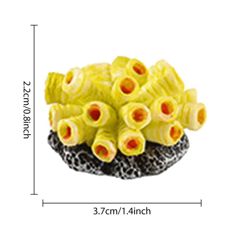 Small Coral Fish Tank Decor Tiny Sea Coral Artificial Decor Aquarium Decor For Fish Tank Aquarium Animal Terrarium And Family