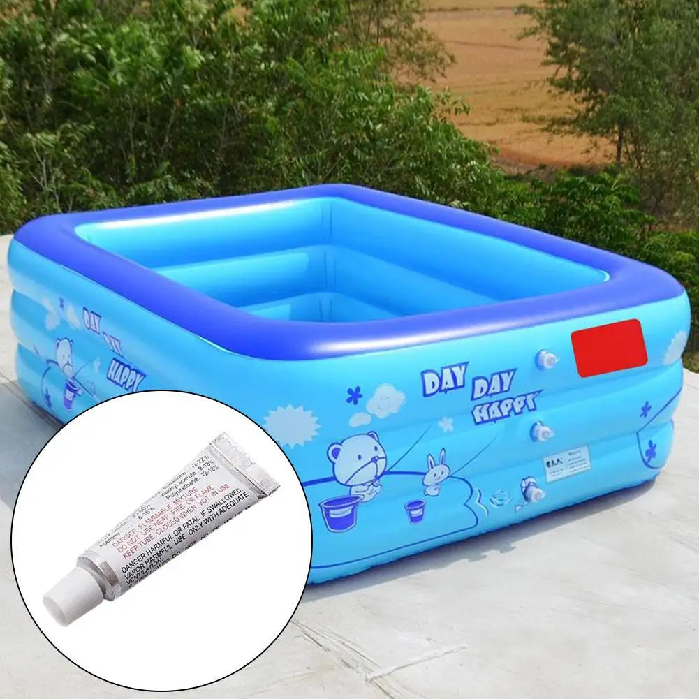 Inflatable Boat Repair Kit - PVC Adhesive Patches for Waterbed Air Mattress Swimming Toy and Inflatable Boat Repair Glue