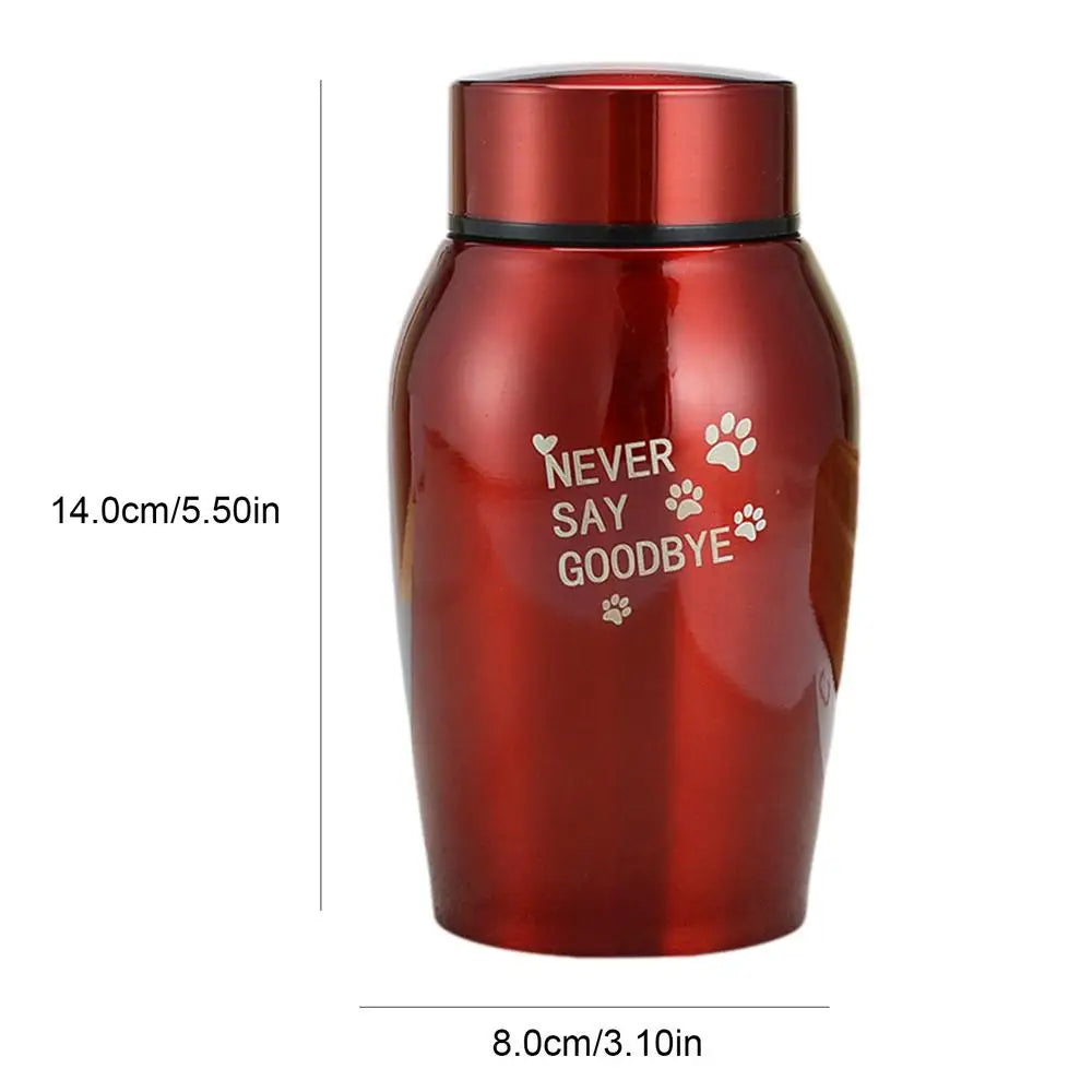 Keepsake Cremation Urns Metal Memorial Pet Jar Cat Dog Cremation Cremation Funeral Sealed Urn For Pet Cats Dogs Ashes