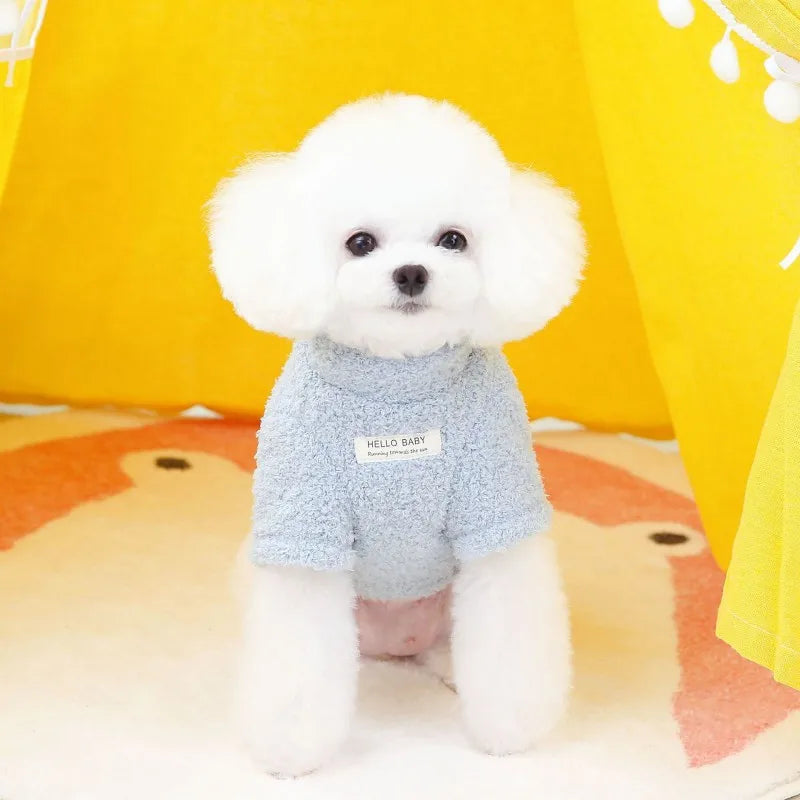 Winter Dog Warm Clothes Pet Dog Sweater for Small Dogs Plush Dog Coat Soft Puppy Jacket Chihuahua Bichon Clothing Cat Clothes