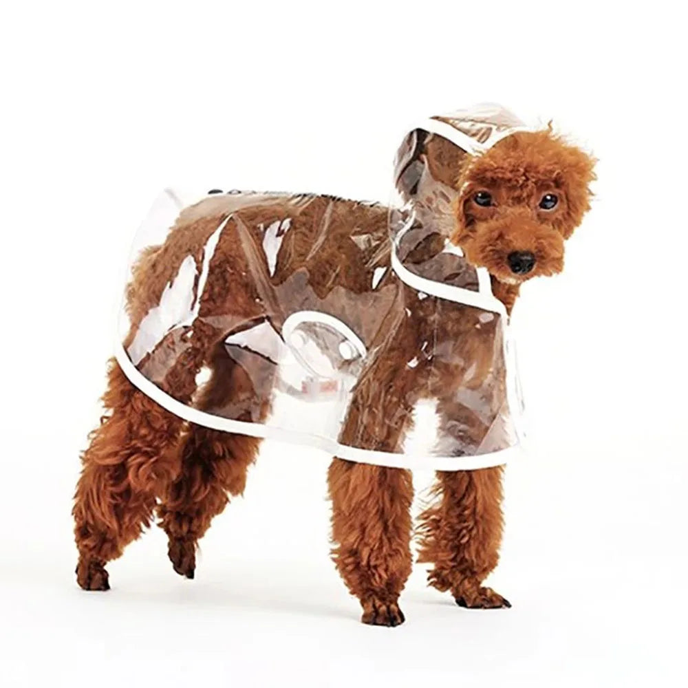 Waterproof Transparent Raincoat for Dogs Pet Dog Raincoat Spring Summer Rain Coats Puppy Outdoor Waterproof Clothes Pet Supplies