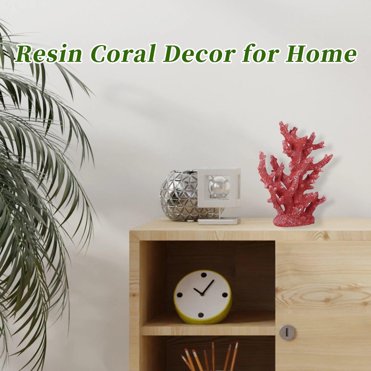 UXCELL Artificial Coral Decorations Fish Tank Coral for Aquarium Resin Coral Ornaments Simulation Undersea Water Plants