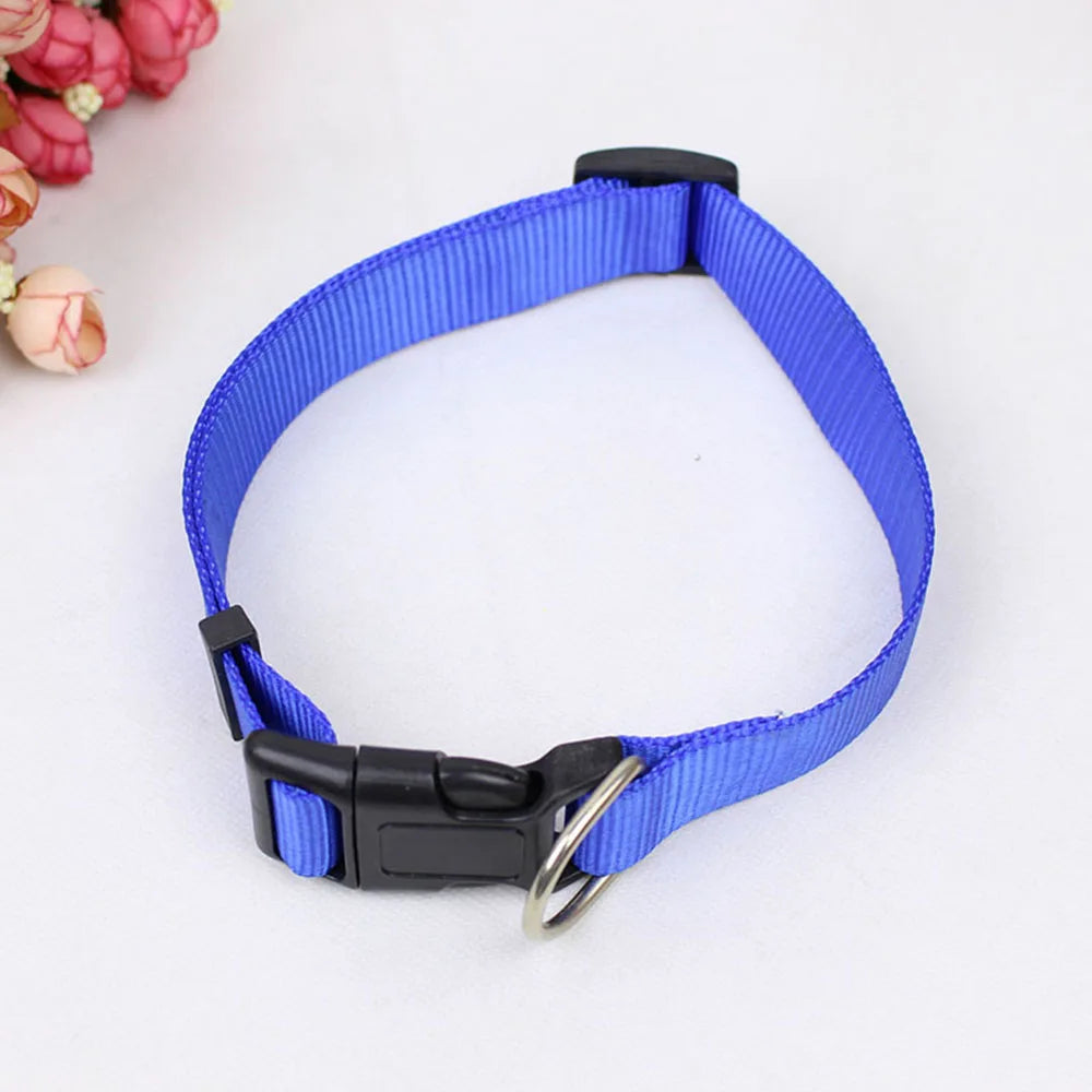 Soft Nylon Dog Collar Classic Adjustable Strong Pet Dog Collar with Quick Release Buckle for Small Medium Large Dogs Pet Product