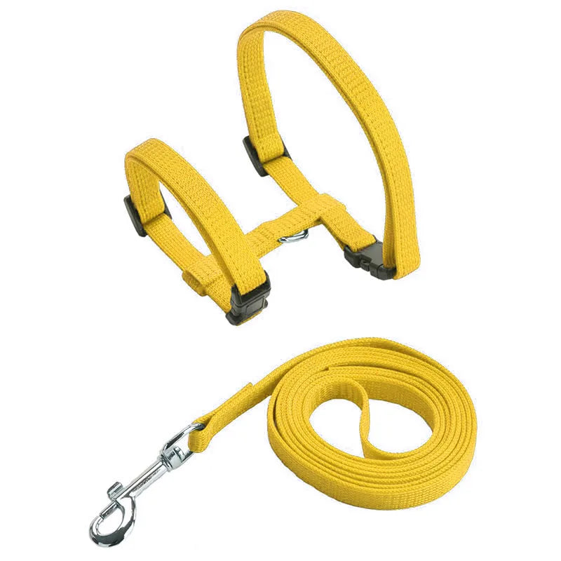 Adjustable Pet Cat Collar For Cats Cozy Nylon Rabbit Kitten Kedi Harness Leash Set Small Puppy Dog Cat Accessories Pet Products