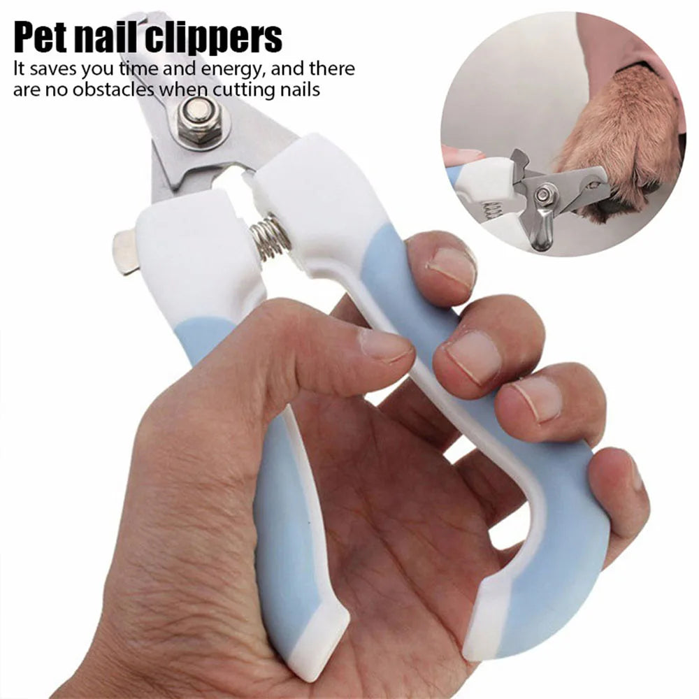 Dog Nail Clippers & Cat Nail Clipper for Small Large Pets Stainless Steel Nailclippers with Safety Guard to Prevent Over-Cutting
