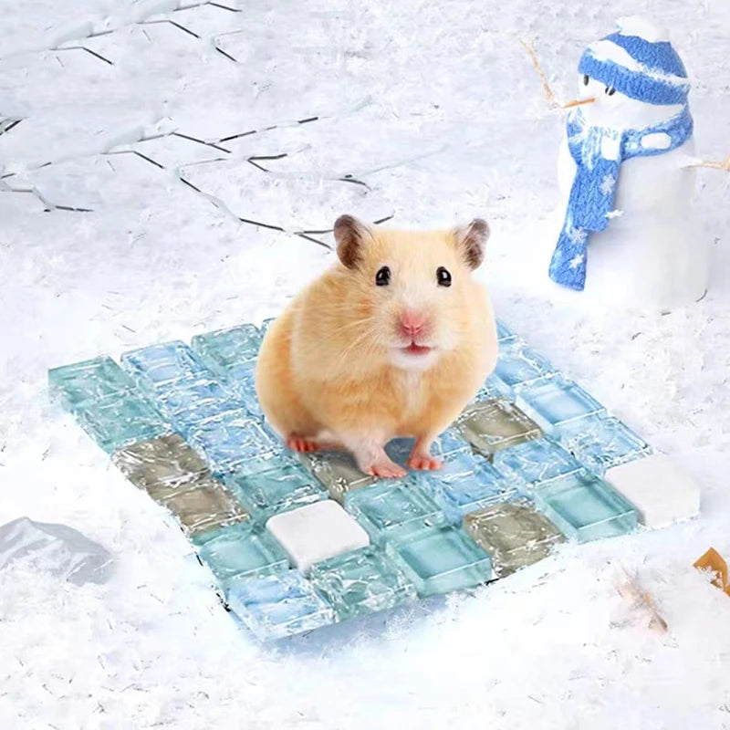Small Pet Summer Cooling Pad Cool Mat Resin Cooler Beds for Chinchilla Guinea Pig Hamster Accessories High Quality