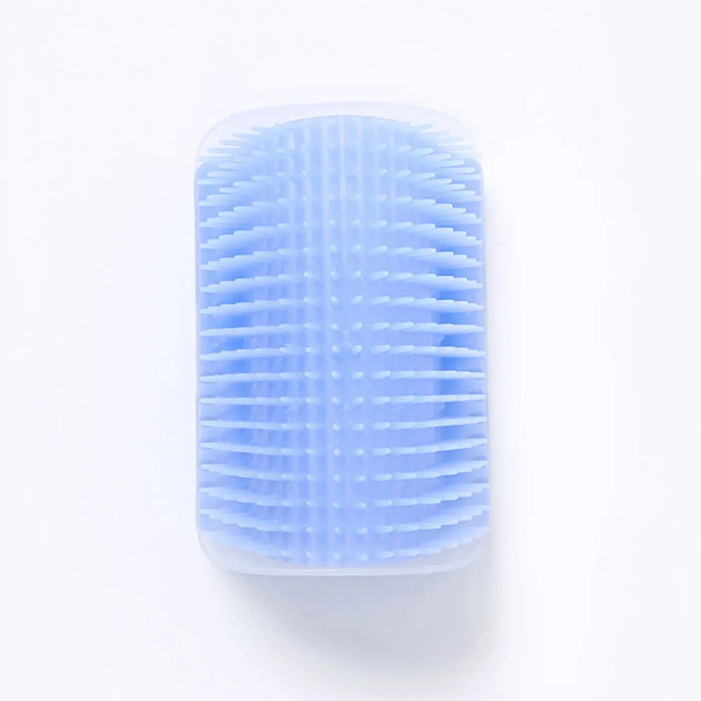 Pet Cat Brush Massage Device Hair Removal Comb Cat Toy Plastic Scratch Bristles Arch Massager Self Grooming Cat Corner Scratcher