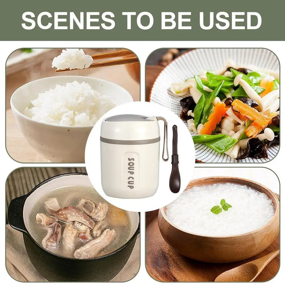 Thermal Containers For Hot Food Stainless Steel Insulated Food Container Reusable Lunch Box Container Large Insulated Snack