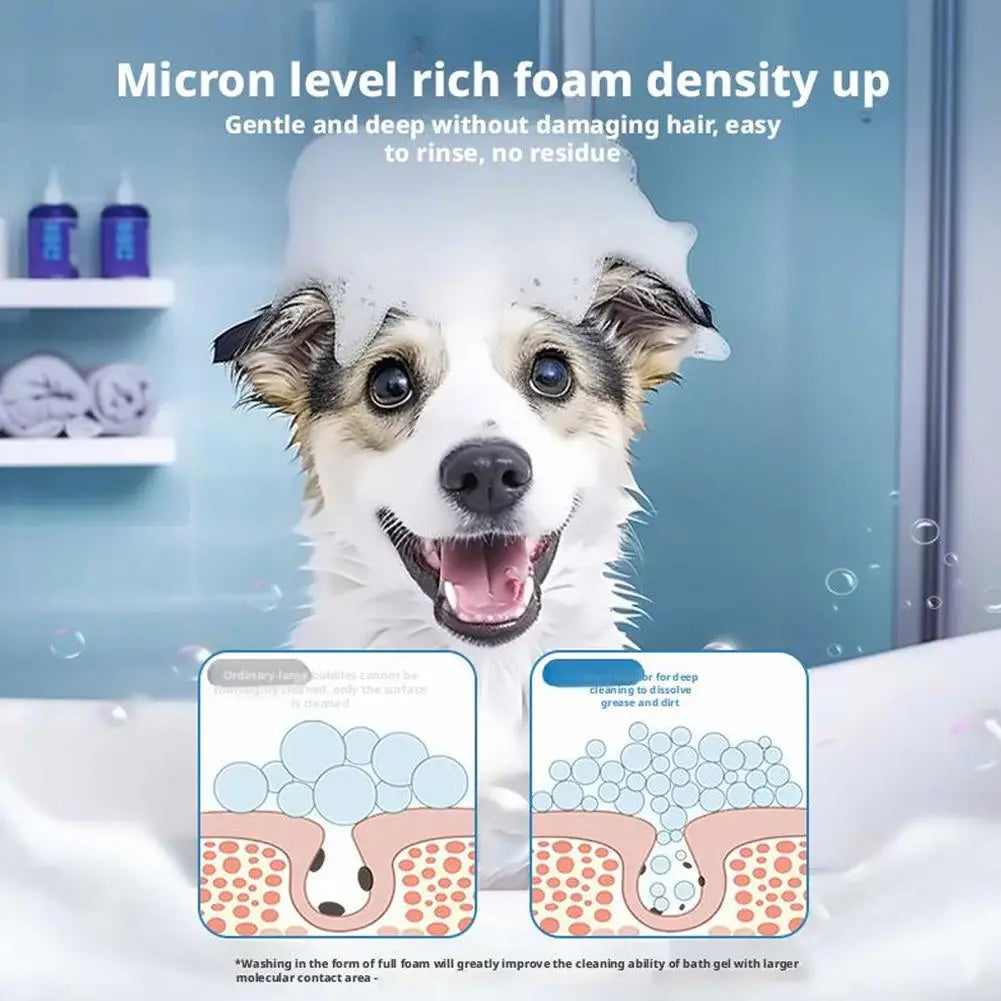 Electric Pet Dog Bath Shower Gel Foaming Machine IPX6 Waterproof Soap Dispenser Pet Bathing Supplies Rechargeable