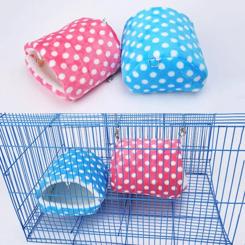 Warm Hamster House Hammock Cotton Cage Sleeping Nest Pet Bed Rat Hamster Toys Cage Swing Small Animal Hamster Houses