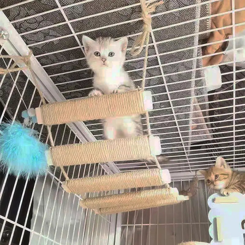 Cat Shelves Wall Mounted Cats Bed Washable Grip-Resistant Cat Platform with Scratching Post for Climb & Grind Claws Kitty Toys