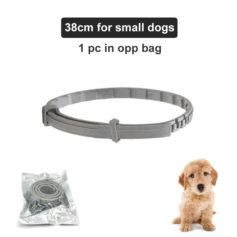 New 38/70cm Pet Anti Flea Ticks Anti-parasitic Dog Collar 8 Month Protection Retractable Collars for Puppy Cat Big Dogs Supplies