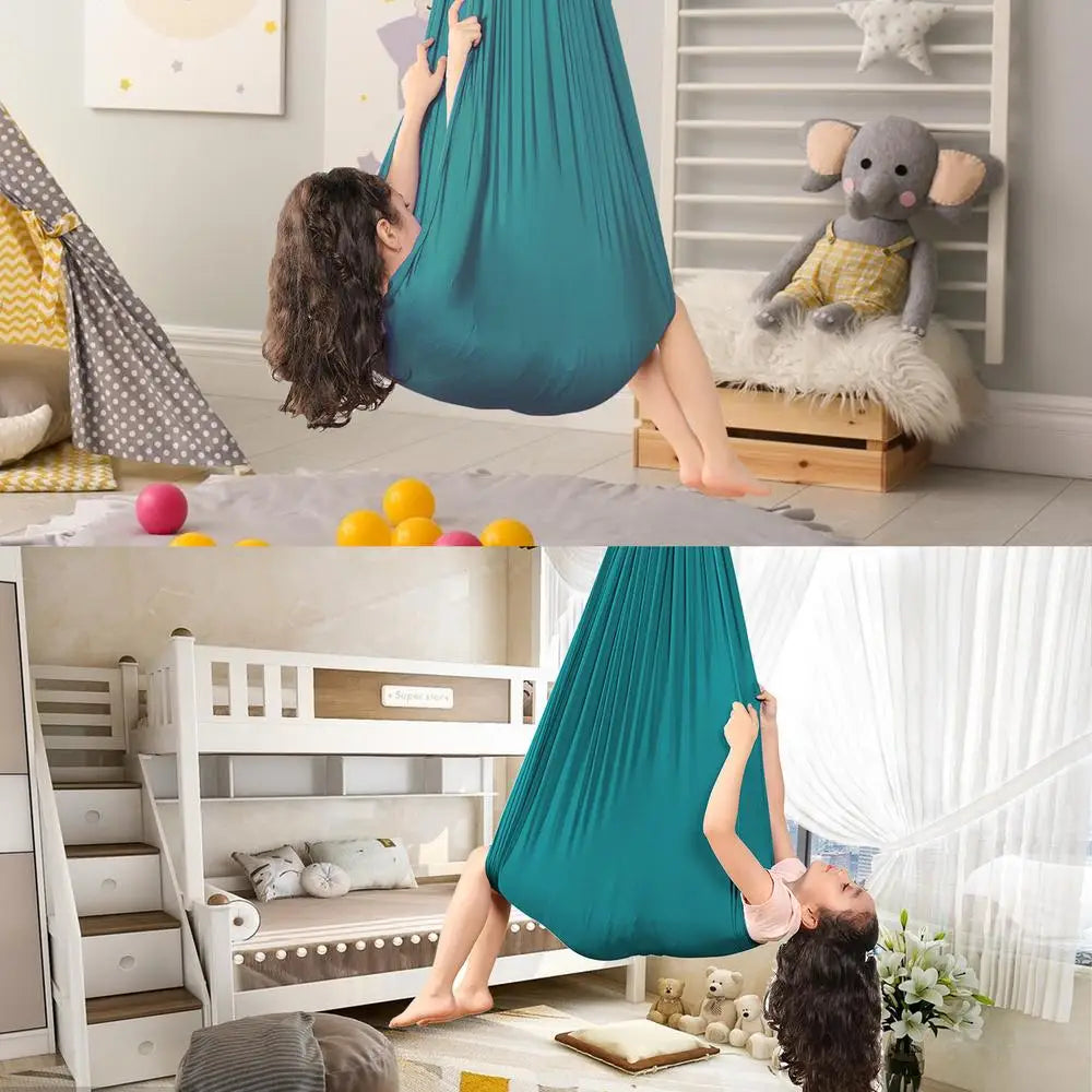 Swing For Kids Indoor Swing Chairs For Kids With 360 Swivel Hanger Comfortable And Durable Children's Indoor Adjustable Hammock