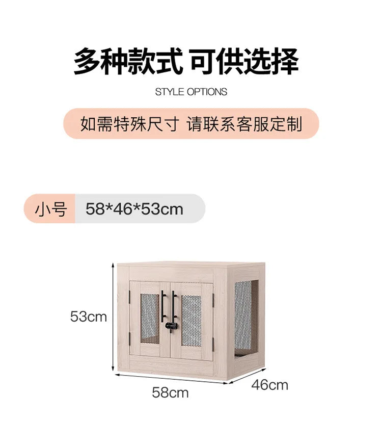 Yut four seasons universal wooden kennel cat litter pet litter indoor wild kennel large, medium and small dog kennel cat house