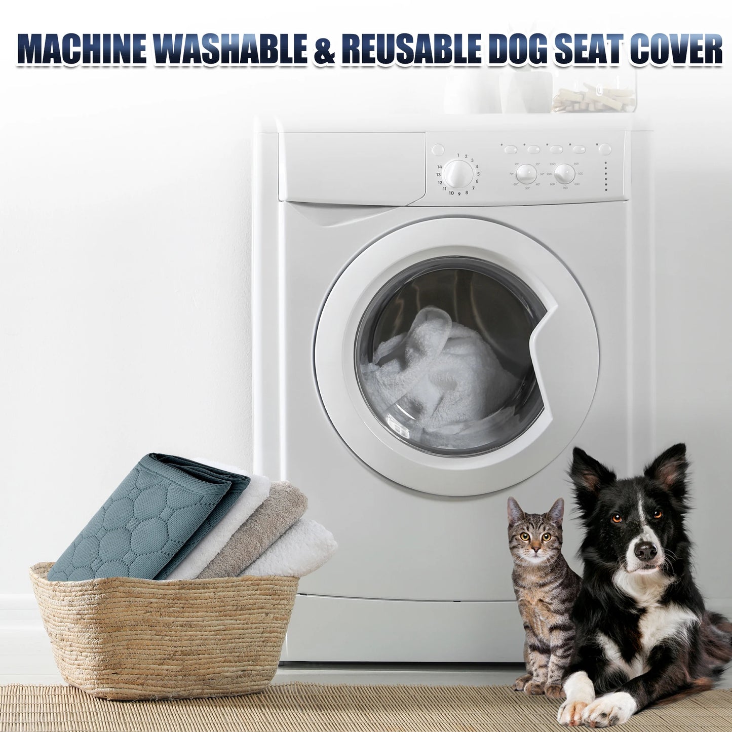 UXCELL 2 Pcs Universal Dog Car Seat Cover Cushion Waterproof Pet Travel SUV Truck Protection Dog Mats Car Safety Accessories