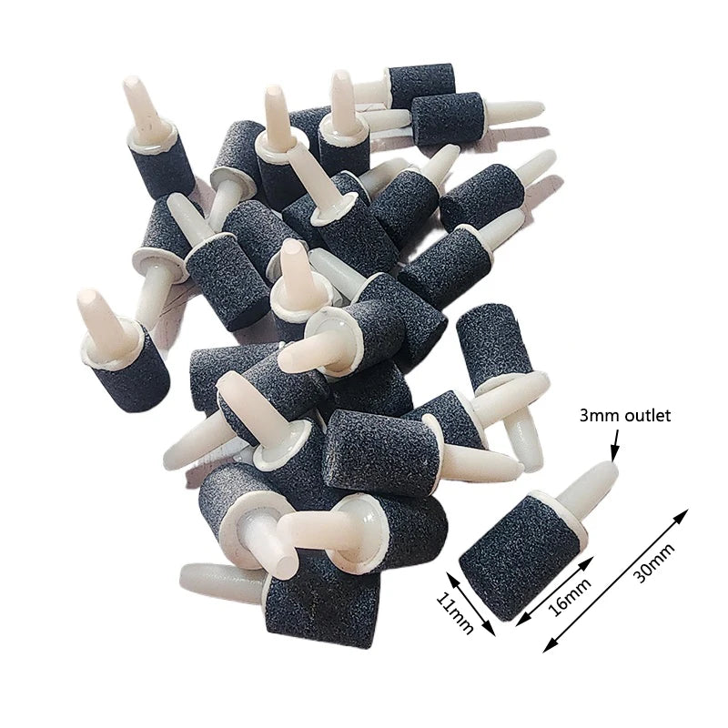50/100pcs Mini Aquarium Fish Tank Air Stone Oxygen Aerator Increasing Air Bubble Pond Pump Hydroponic Oxygen Fishing Accessories