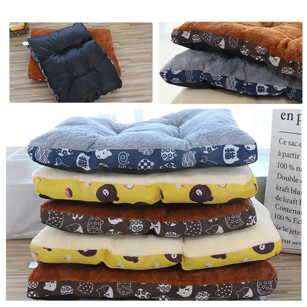 Plump And Thickened Pure Cotton Warm Dog Bed Mat Cat Mattress Winter Warm Pet Mat Non-slip Design Machine Washable Pet Bread Ma