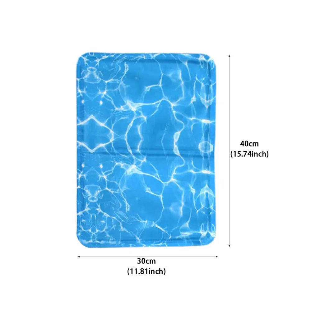 Cooling Dog Bed Pet Blanket Mat Pad Breathable Pad Blanket Puppy Kitten Summer Cool Playing Mat For Small Medium Pets Cats