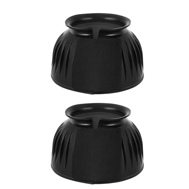 2pcs Horse Bell Boots Rubber No-Turn Horse Bell Boots Soft Equine Boots Protective Gear Accessories for Training Equipment