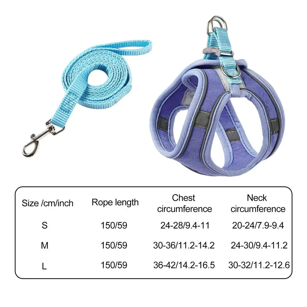 No Pull Pet Harness Dog Vest Harness Breathable Reflective Strips Harness Comfortable Adjustable Soft Padded Harness For Dogs