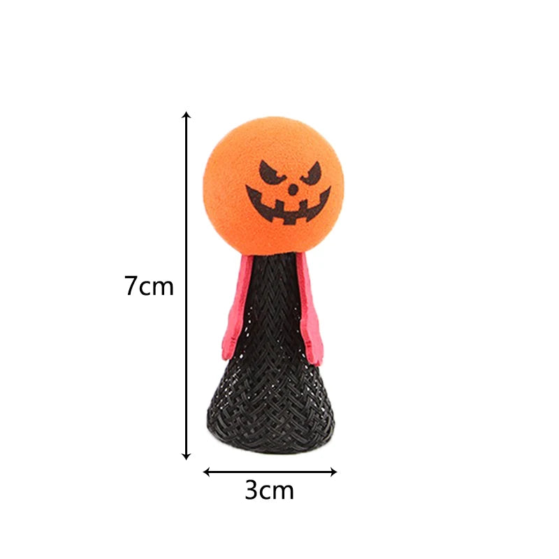 Halloween Pet Cat Toy Bouncing Elf Scary Pumpkin Small Dogs Accessories Funny Interactive Pet Supplies Spring Small Puppy Doll