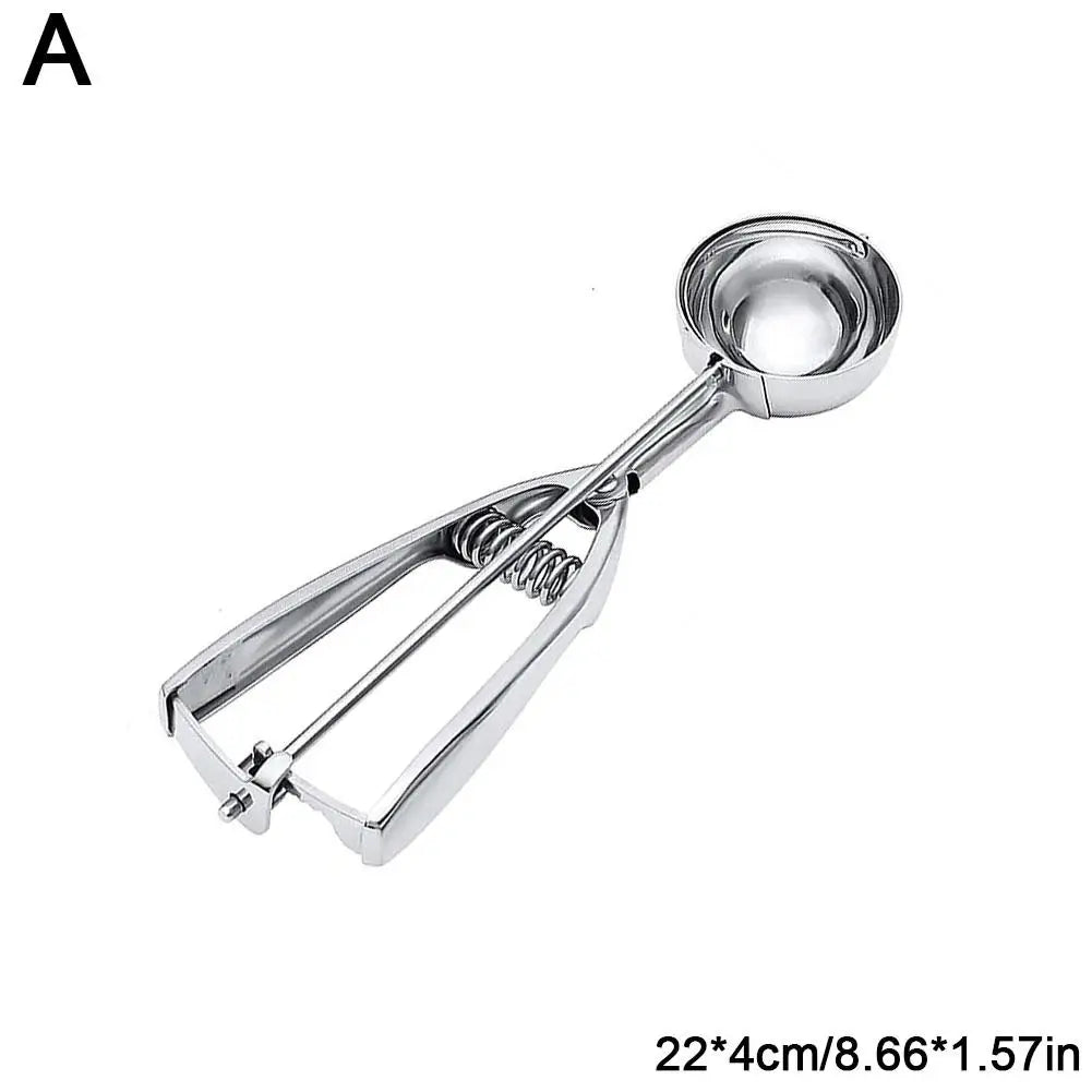 Stainless Steel Ice Cream Spoon Easy To Clean And To Easy Scoop Watermelon Ice Demould Kitchen Cream Fruit Tool T1Y0