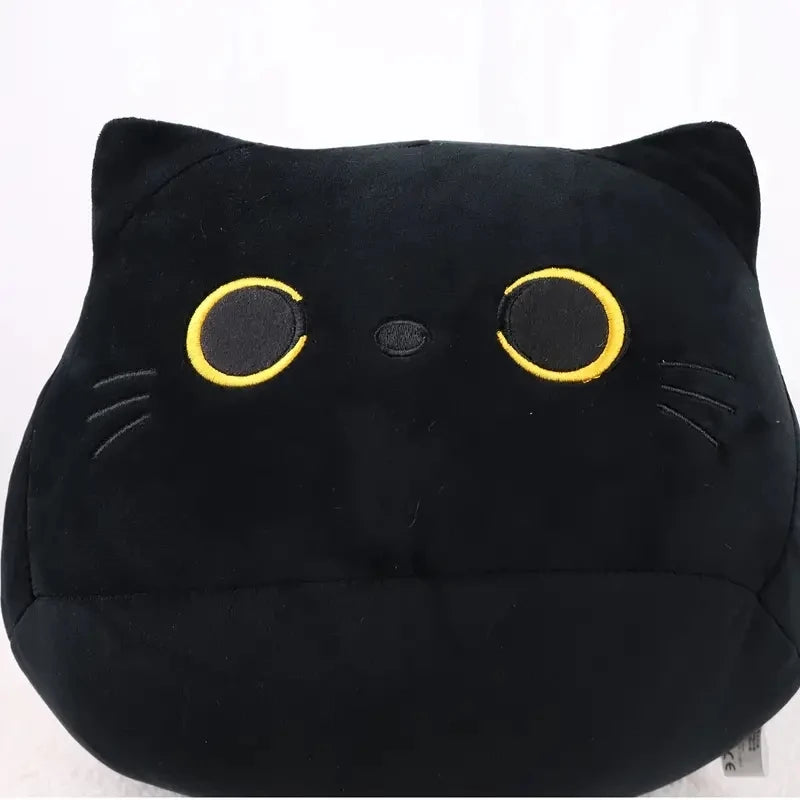 2Sizes Kawaii Black Cat Soft Plush Pillow Doll Toys Lovely High Quality Kids Gifts Toys Boys Girls Friends Room Decoration