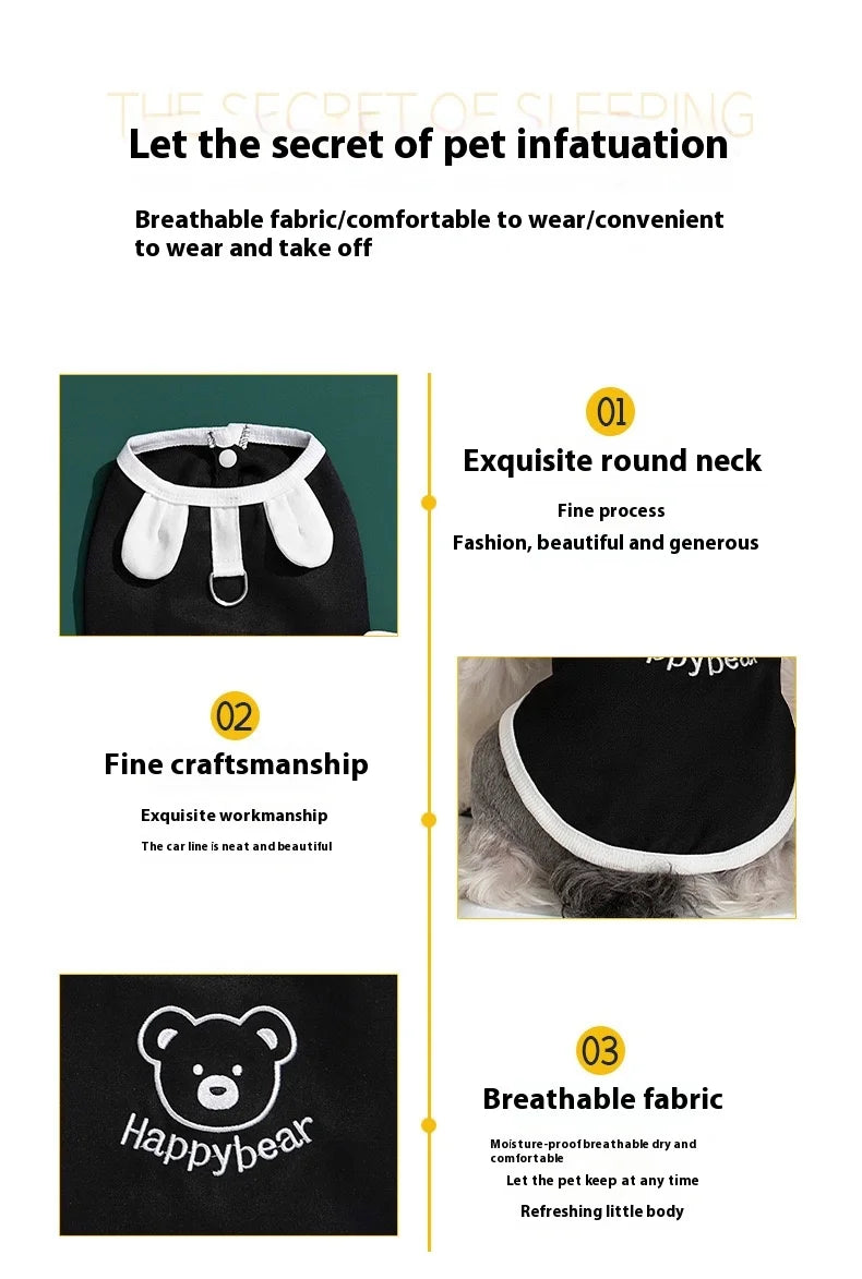Dog clothes for small dogs Summer Comfortable Breathable T-shirt Puppy Cats Clothing Hooded Dog costume Summer chihuahua clothes