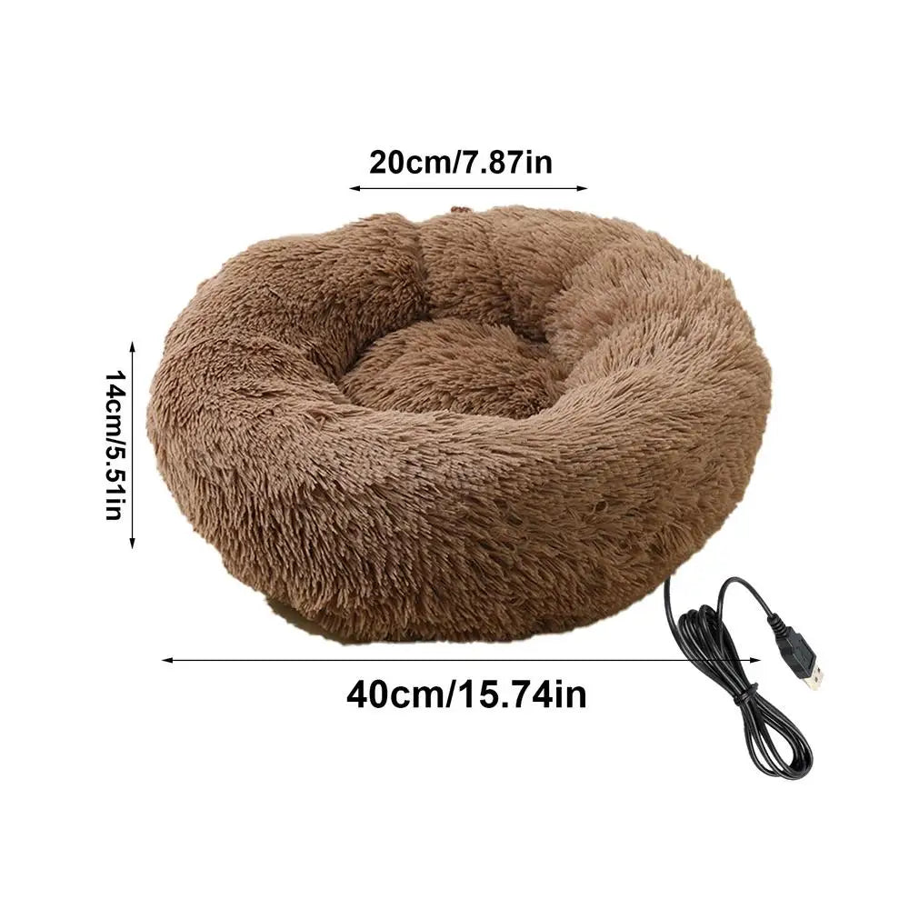 Electric Heated Dog Bed Soft and Comfortable Pet Heating Pads USB Charging Cat Mat winter Warm Indoor Pet Bed Heating Pet Pads