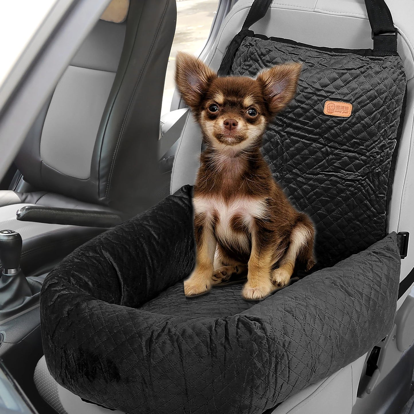 UXCELL Dog Car Seat Booster Seat Hammock Pet Carriers Bag Adjustable for Puppy Cat Pets Soft Bottom Travel Bed Accessories