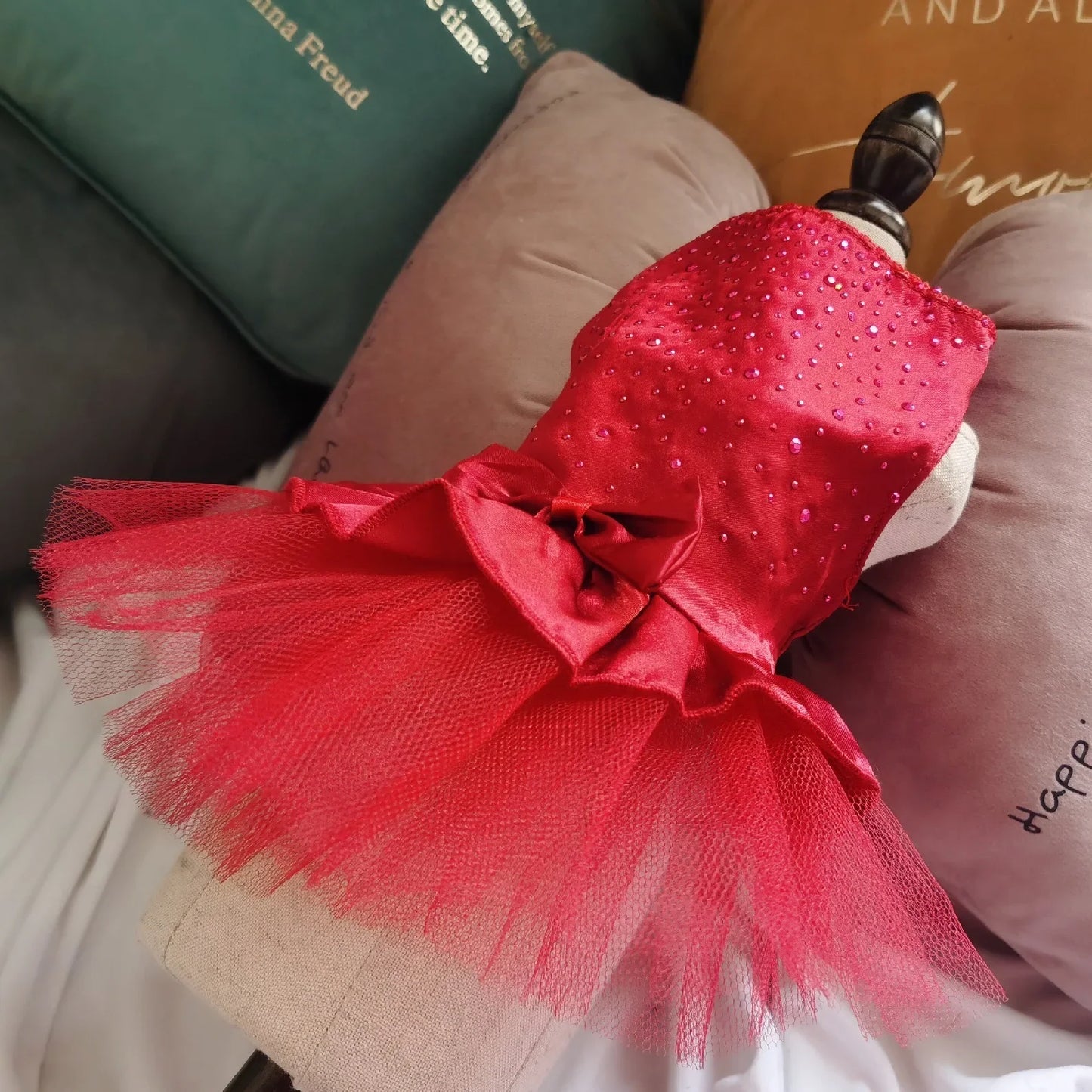 Pet Dog Cat Dress Summer Clothes Dot Dog Dress For Dogs Skirt Summer Princess Dog Wedding Dresses dog dresses for small dogs