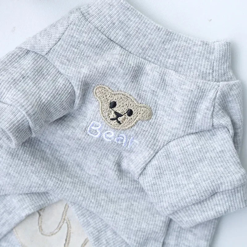 2023 New Spring Summer Pet Clothes Bear Pattern Sweater And Comfortable Puppy Clothes Teddy Hiromi For Small And Mid Sizes Dogs