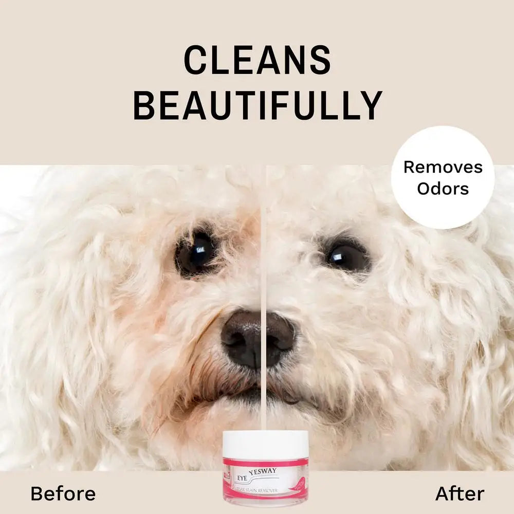 20g Pet Tear Stain Powder Dog Cat Eye Tear Stain Remover Powder Bichon Pomeranian Eye Stain Cleaner Pet Grooming Accessories