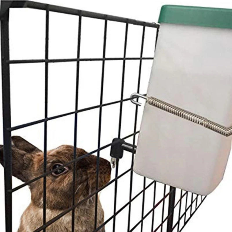 1L Plastic Rabbit Drinking Water Bottle Bucket Hamster Dispenser Cage Hanging Feeder Nipple Water Drinker for Rabbit Guinea pig
