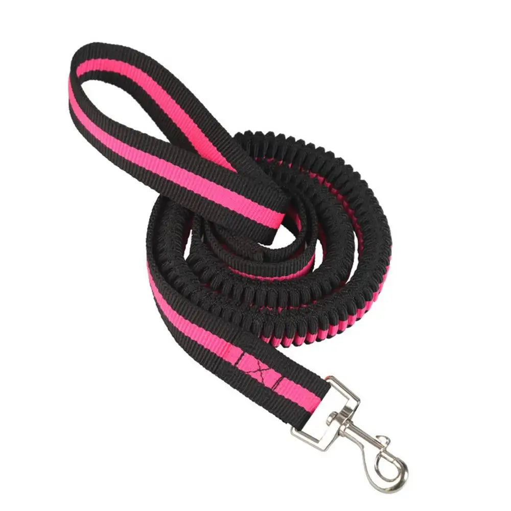 Dog Heavy Duty Durable Telescopic Nylon Dog Rope Comfortable Padded Handle Rope High-elastic Dog Safety Belt For Car