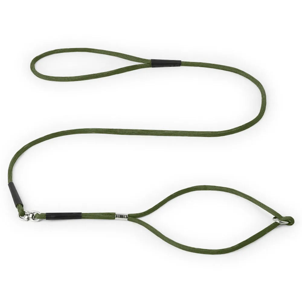 Superior Thin Nylon Slip Lead Dog Leash 5mm*120cm No Pull Pet Slip Leash for Puppy Training Adjustable Slip Collar for Small Dog