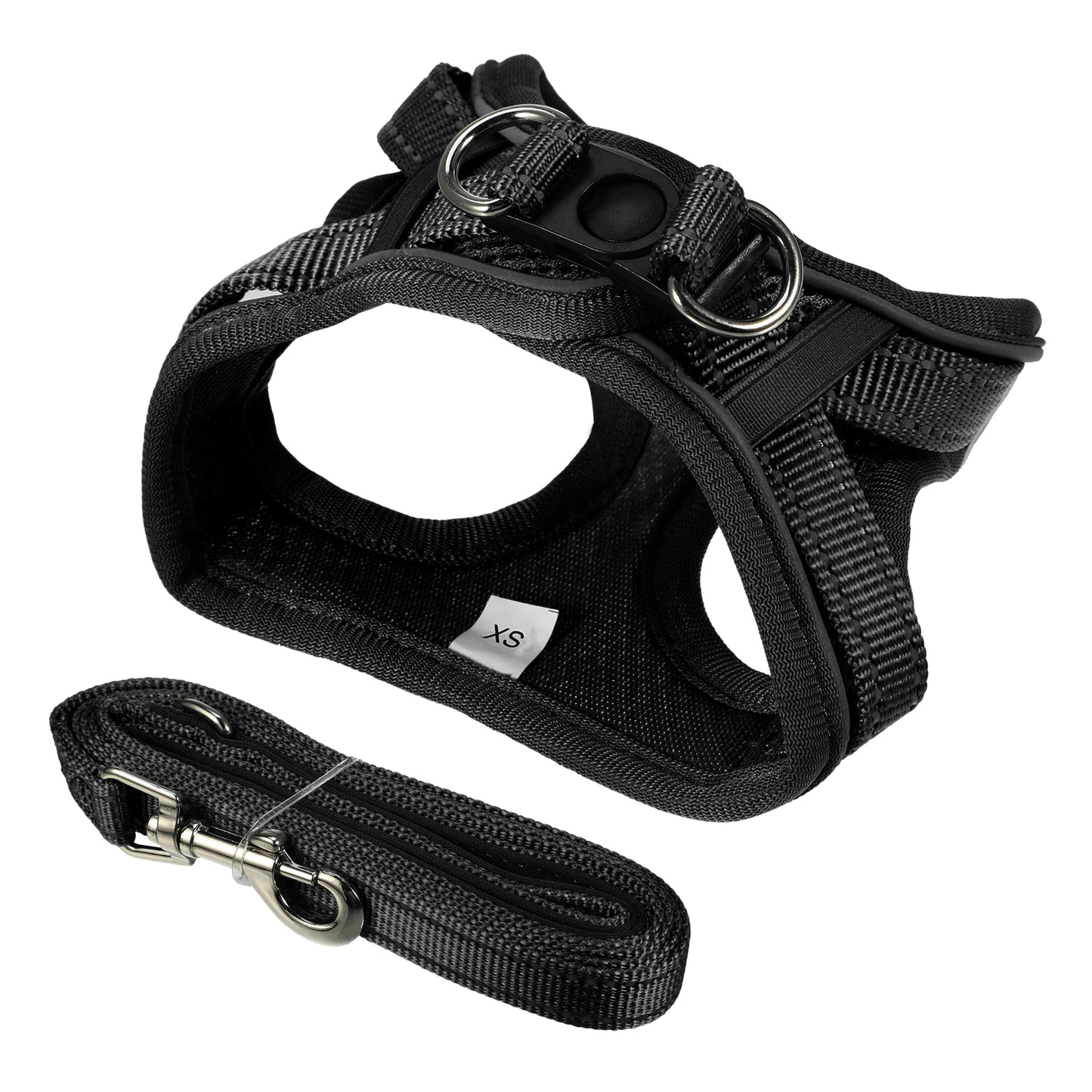 UXCELL Dog Harness Slip Lead Dog Leash 2pcs Sets Adjustable Dog Lead Step-in Puppy Pet Vest for Small Medium Dogs