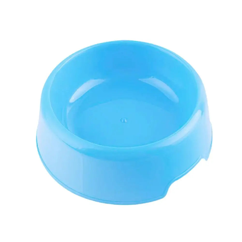 Candy Color Plastic Pet Round Bowl Cat And Dog Food Bowl Pet Small Cat And Dog Tableware Wholesale Easy To Clean Colorful