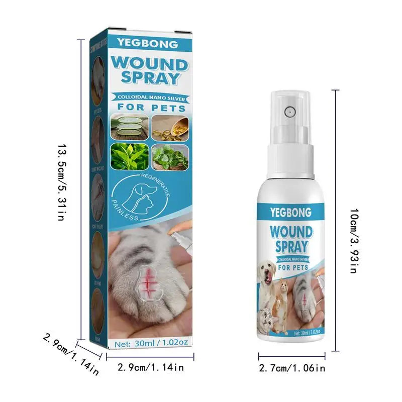 30ml Pets Anti-Itch Spray Pet Wound Spray Cats Dogs Skin Healthy Care Spray Pets Anti-Itch Treat Products For Sensitive Skin