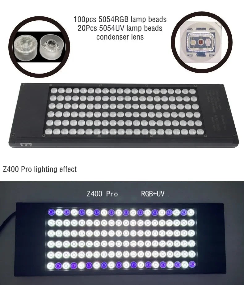 Week Aqua Z400 90W Full Spectrum Aquarium Plant Light APP Control Adjustable Height LED Freshwater Coral Plants Growing Light