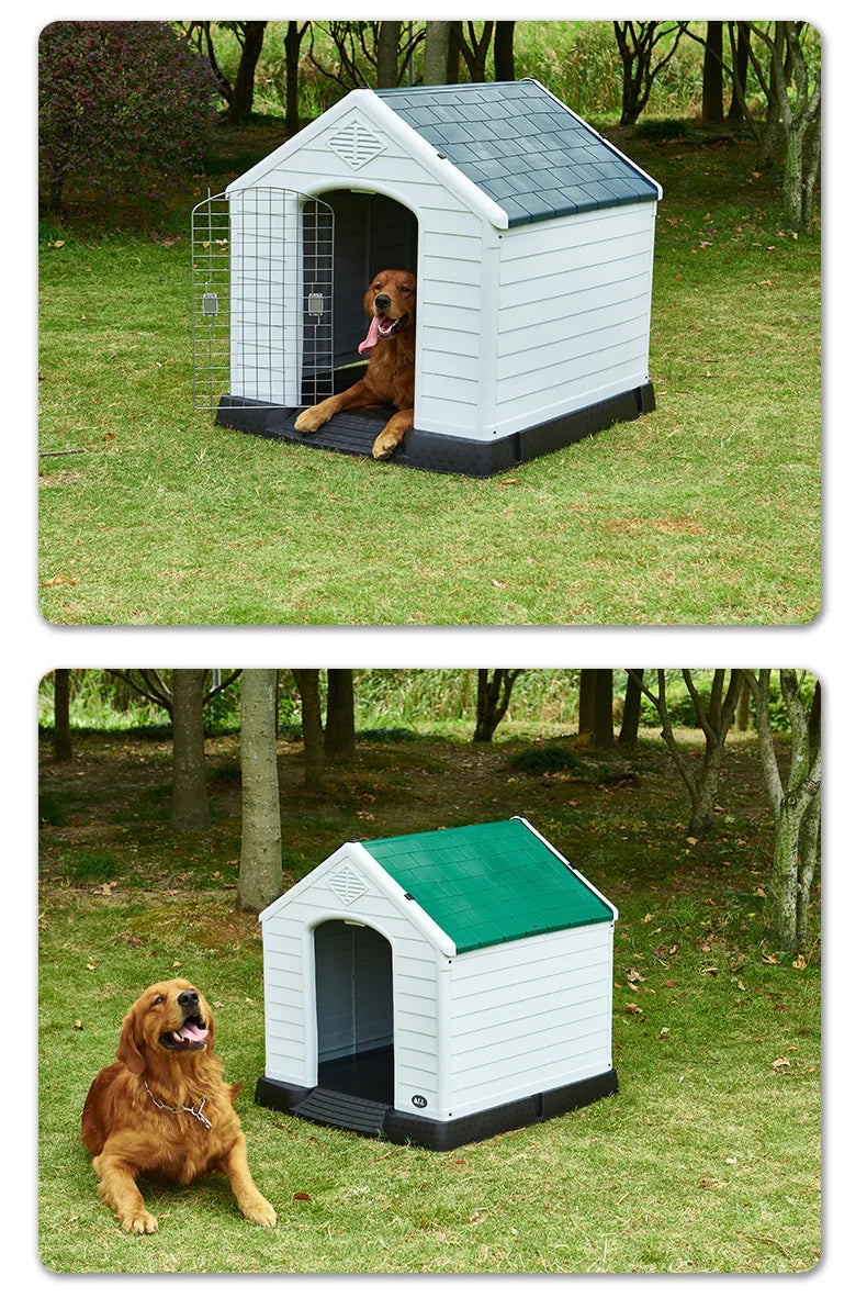Stray kennel outdoor rainproof waterproof kennel pet dog shed large and small dog cage house type dog house outdoor